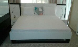 1 bedroom, in-room safe, wired Internet, bed sheets