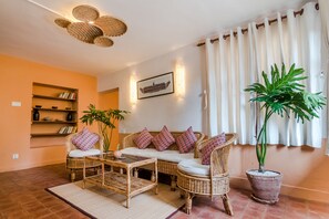 Apartamento Deluxe, 1 cama de matrimonio grande, cocina | Sala de estar