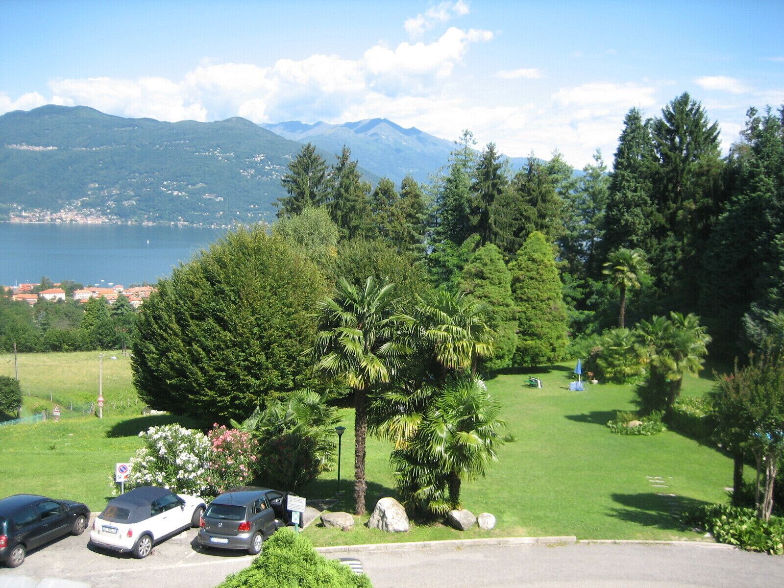 Panoramic view on the lake from the terrace