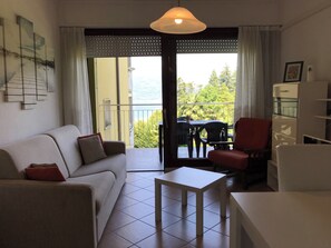 Télévision, lecteur de DVD, table de tennis de table, livres