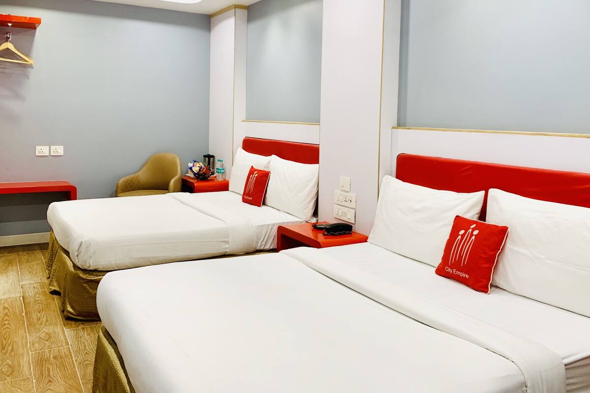 Familienzimmer | Hochwertige Bettwaren, Betten mit Memory-Foam-Matratzen, Zimmersafe