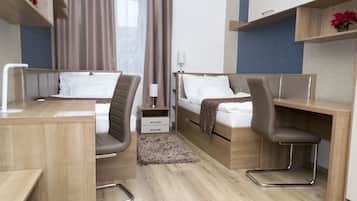 Phòng đơn Deluxe, 2 giường đơn, quang cảnh thành phố | 1 phòng ngủ, bộ đồ giường cao cấp