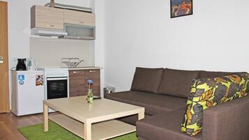 Comfort Apartment, 1 Bedroom, Kitchen | Living room | Flat-screen TV