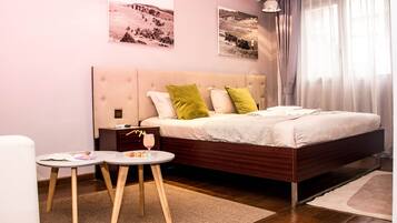 Svit Premium | 1 sovrum, sÀngtillbehör av högsta kvalitet och minibar