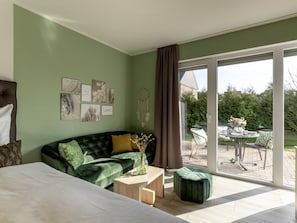 Habitación triple familiar | Sábanas italianas Frette y ropa de cama de alta calidad 