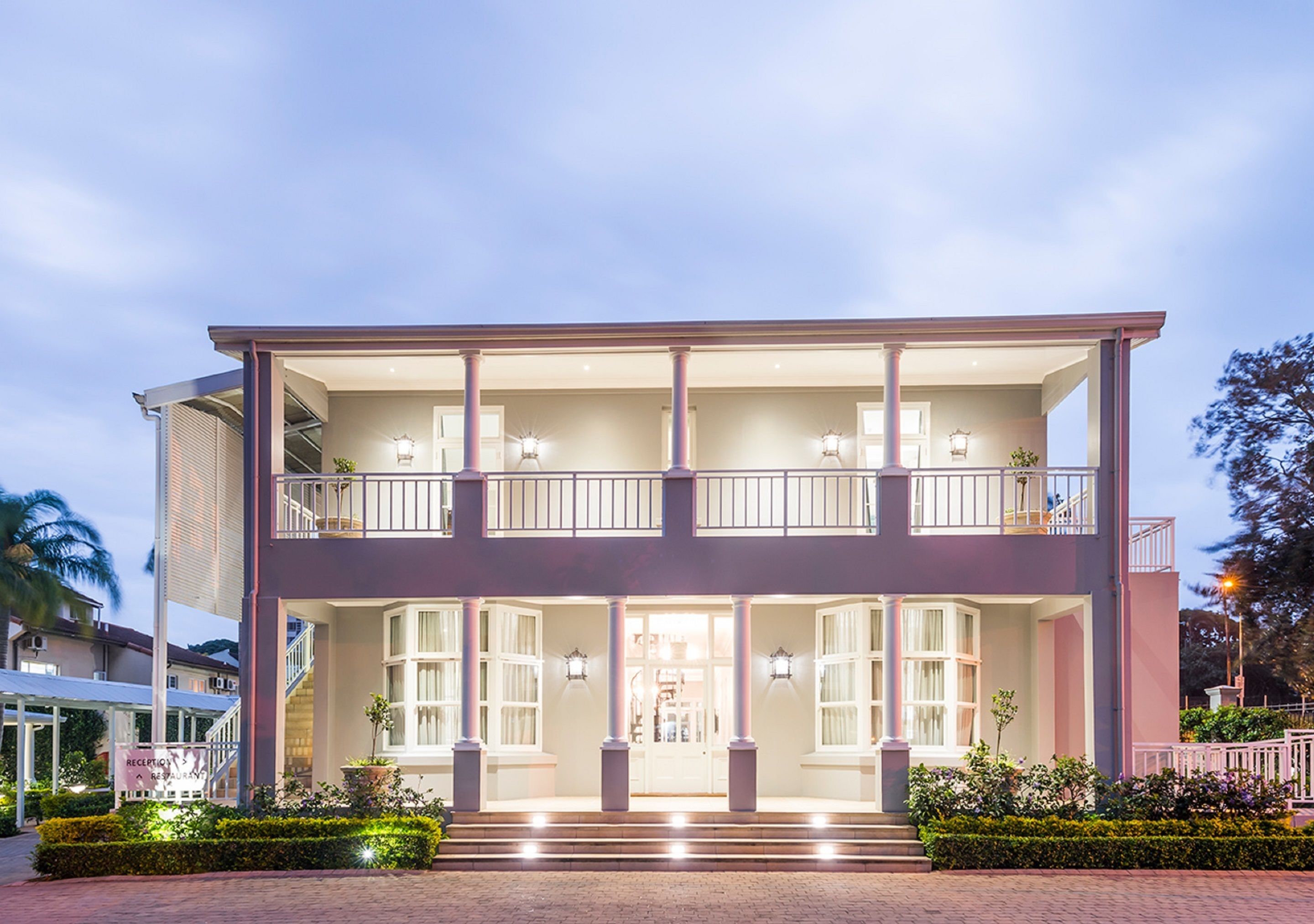 front of property – evening/night