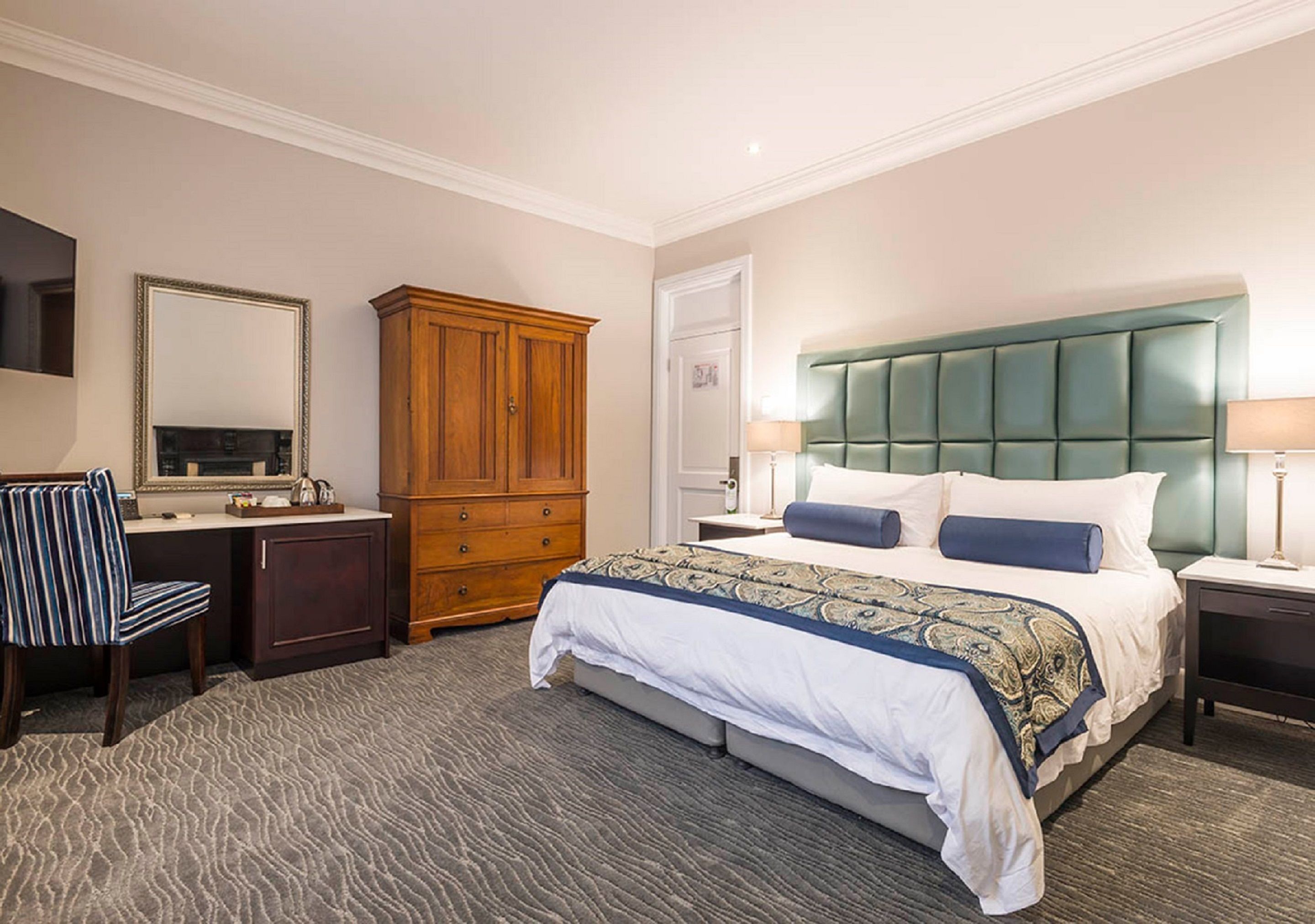 superior room | in-room safe, desk, blackout curtains, iron/ironing board