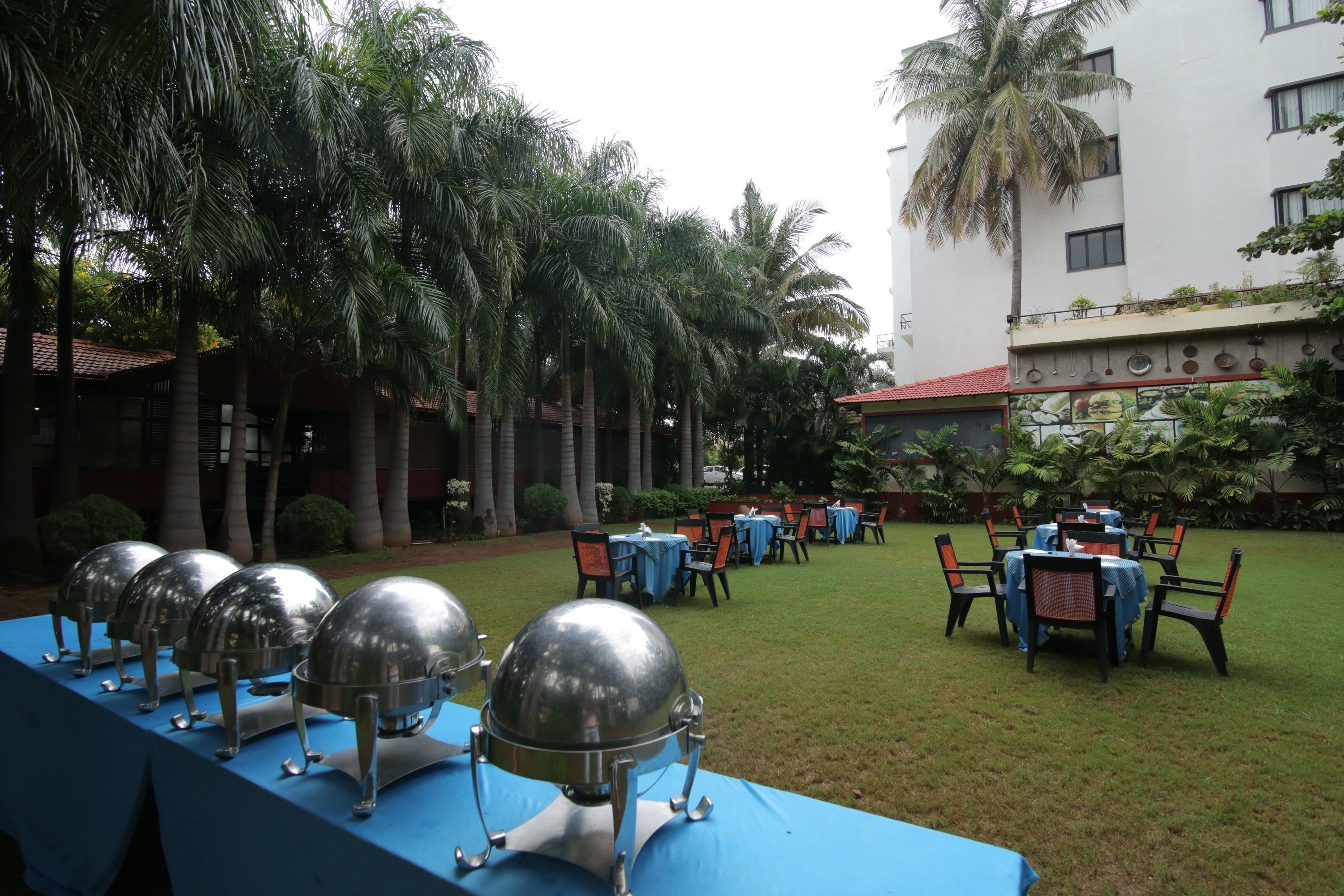 Außenbereich für Bankette