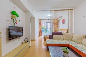 Comfort-Doppelzimmer | Wohnzimmer | Flachbildfernseher