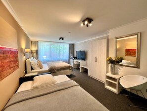 Classic Triple Room | Select Comfort beds, minibar, in-room safe, desk