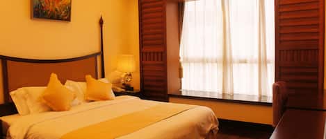 Minibar, in-room safe, desk, blackout drapes