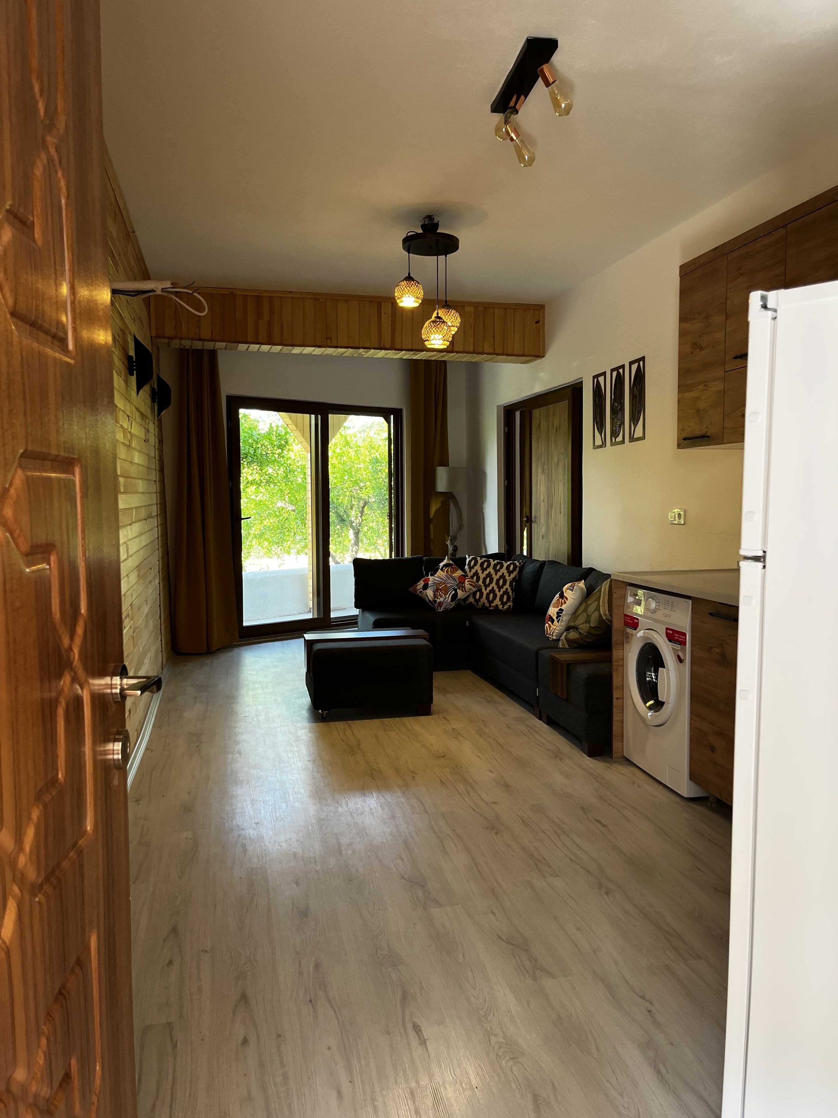 deluxe condo | living area | 82-cm led tv with satellite channels, tv