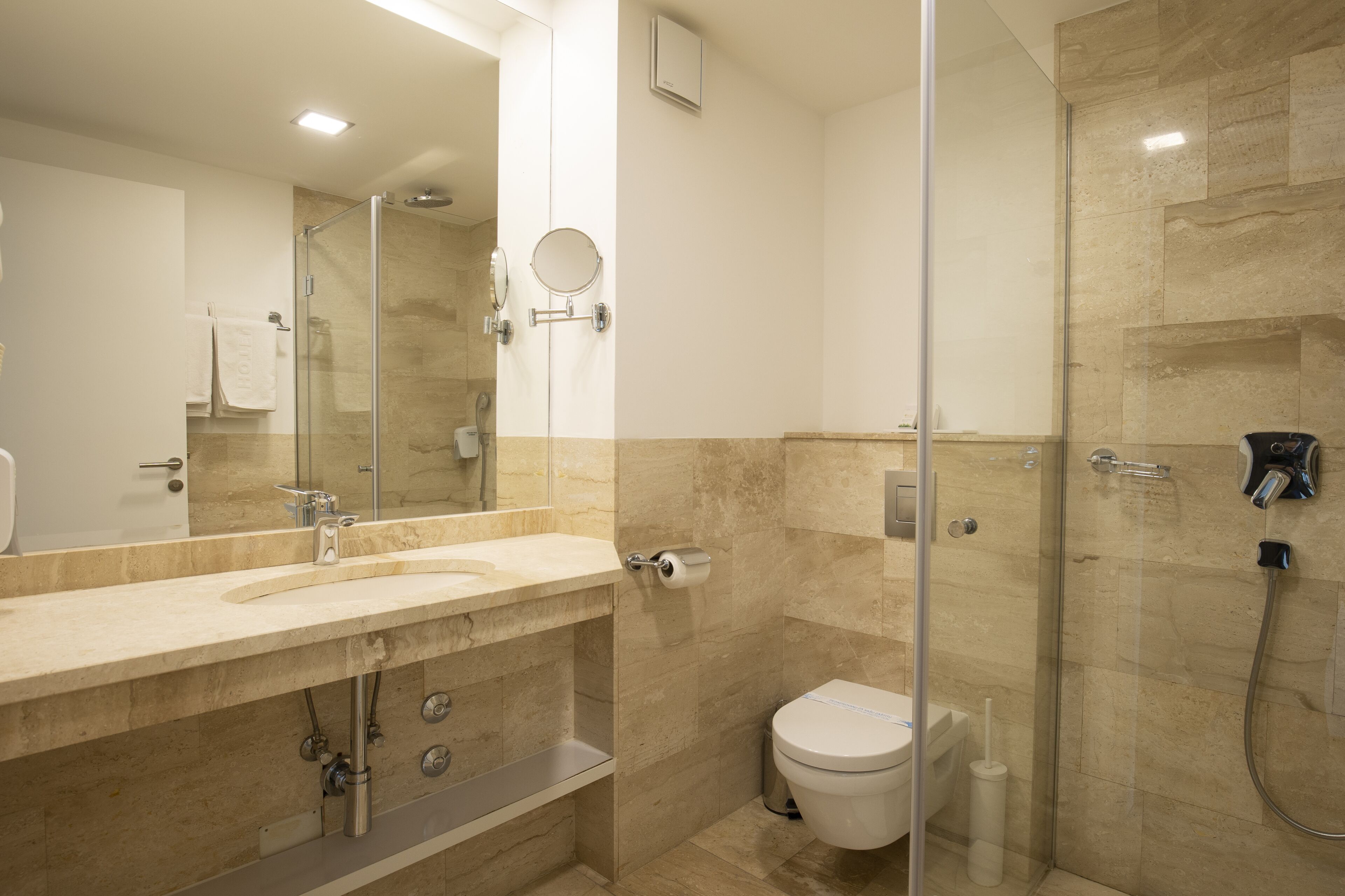 twin room, 2 single beds | bathroom | shower, free toiletries, hair dryer, towels