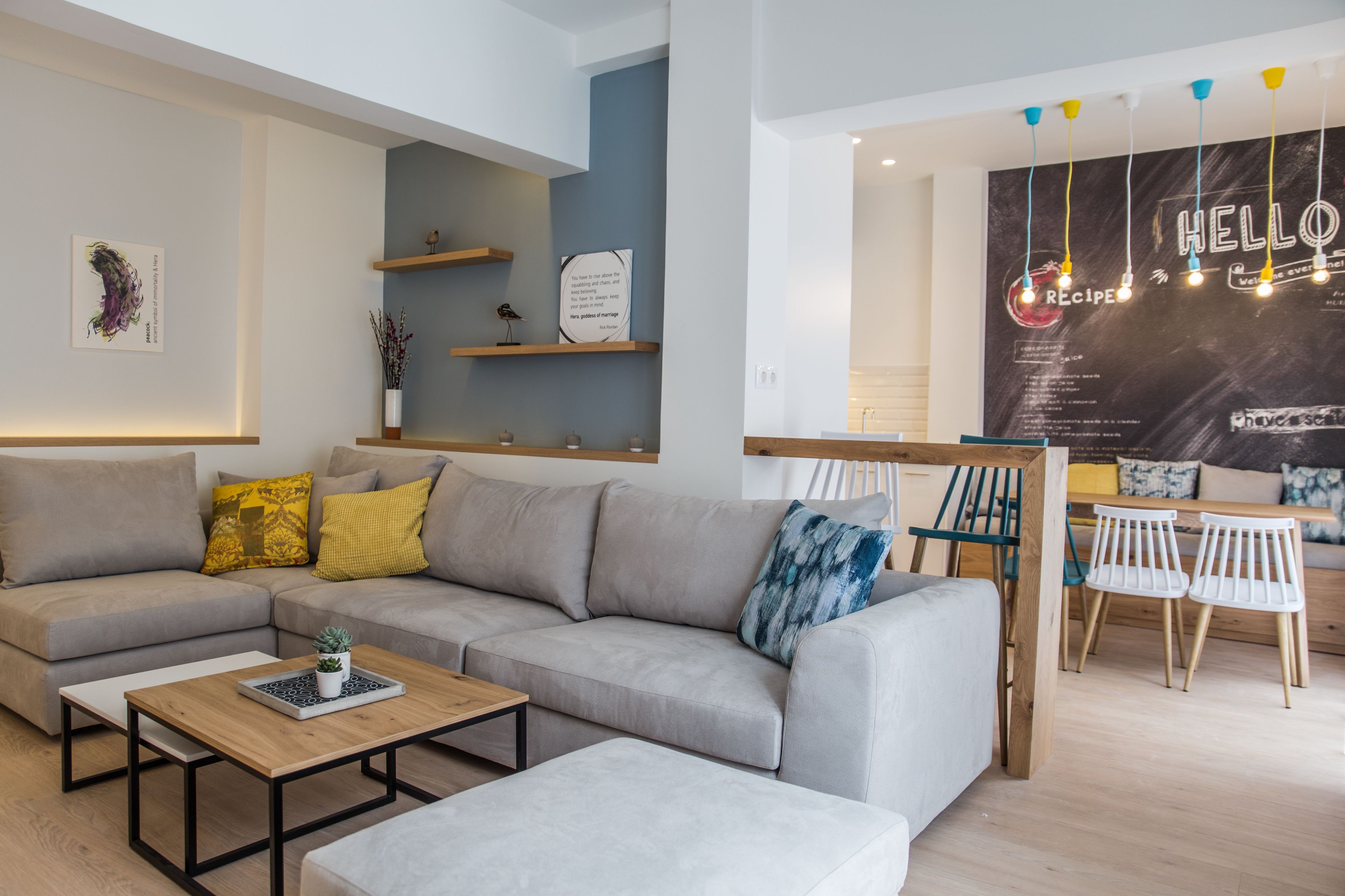 Deluxe Apartment, 5 Bedrooms, Terrace, City View | Living area | 40-inch flat-screen TV with digital channels, Smart TV