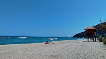 Vlak bij het strand