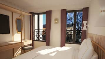 Ropa de cama de alta calidad y minibar