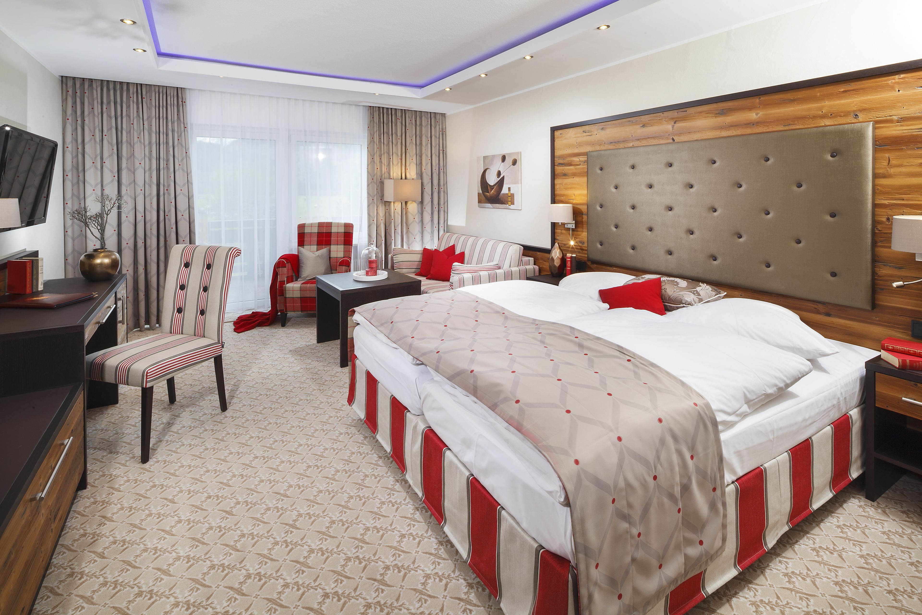 Panoramic Double Room, Balcony | Minibar, in-room safe, iron/ironing board, rollaway beds