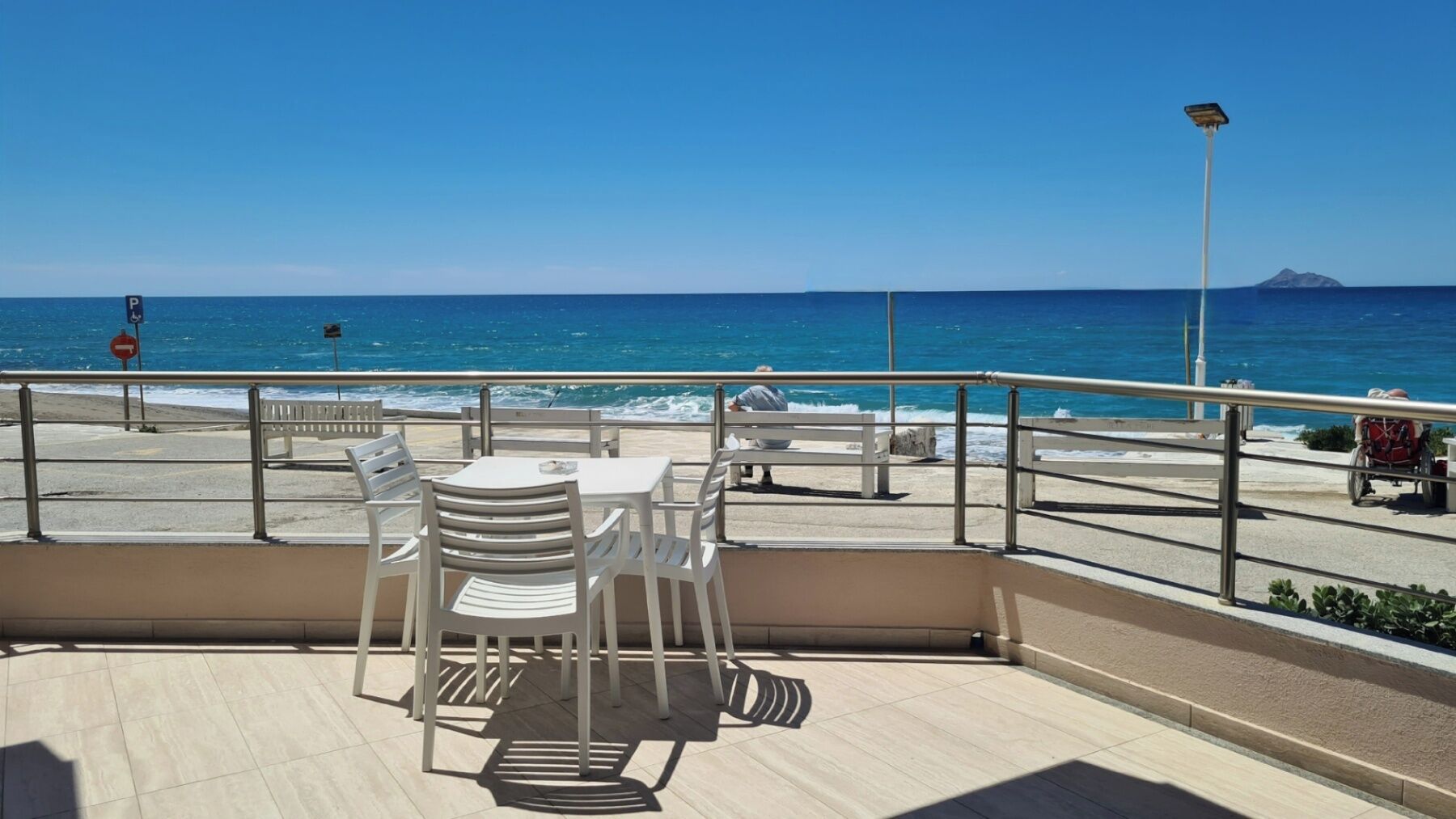 Estudio Confort, vista al mar, planta baja (Rose) | Terraza o patio