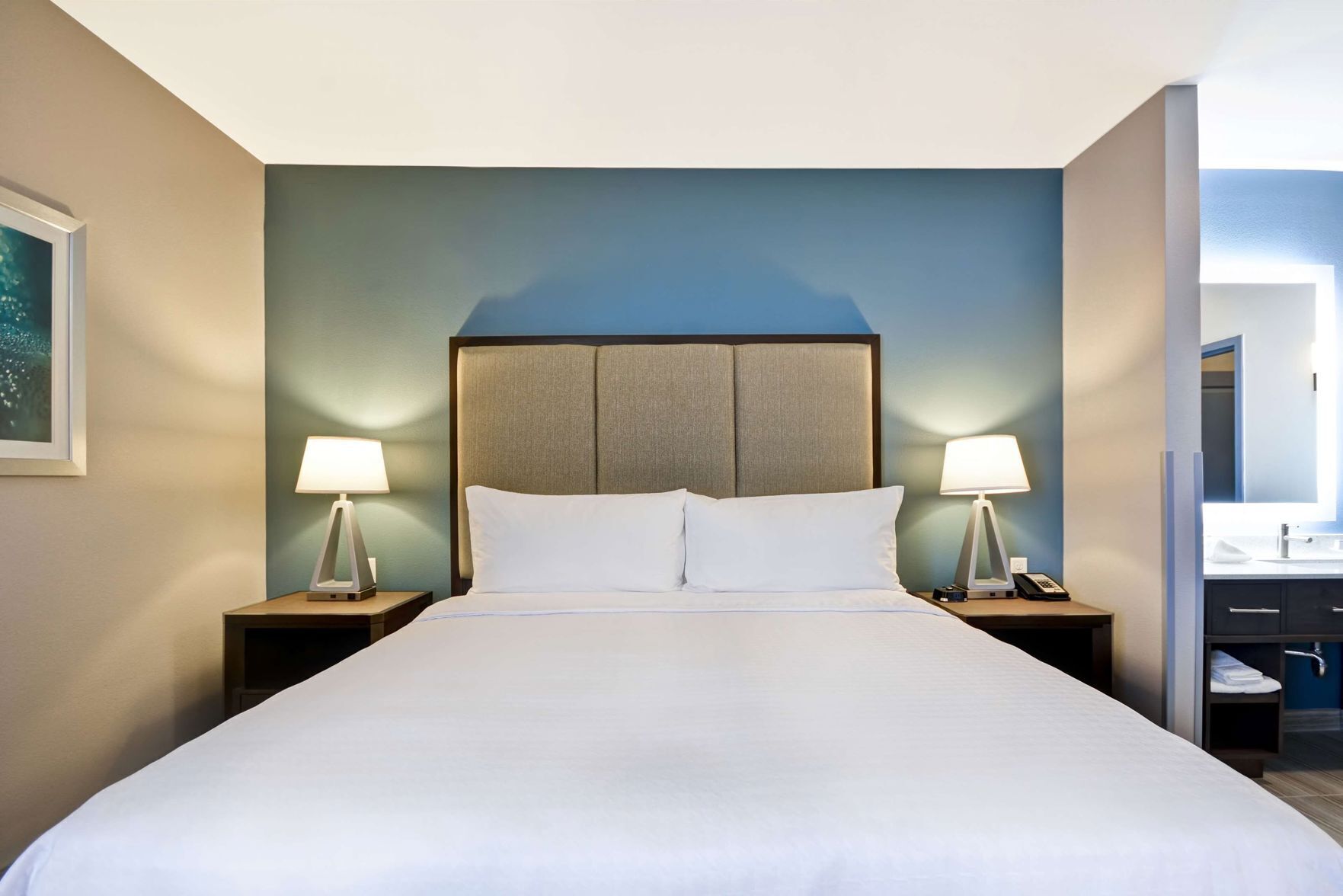 In-room safe, desk, laptop workspace, blackout drapes
