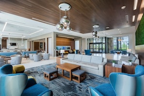 Lobby lounge, pool views, open daily