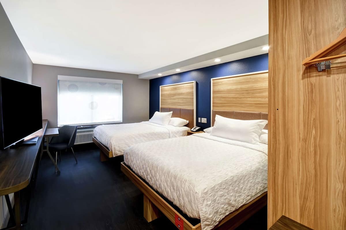 Blackout drapes, iron/ironing board, free WiFi, bed sheets