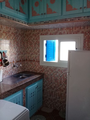 Familienapartment, 1 Schlafzimmer | Eigene Kochnische | Kühlschrank, Mikrowelle, Ofen, Herdplatte