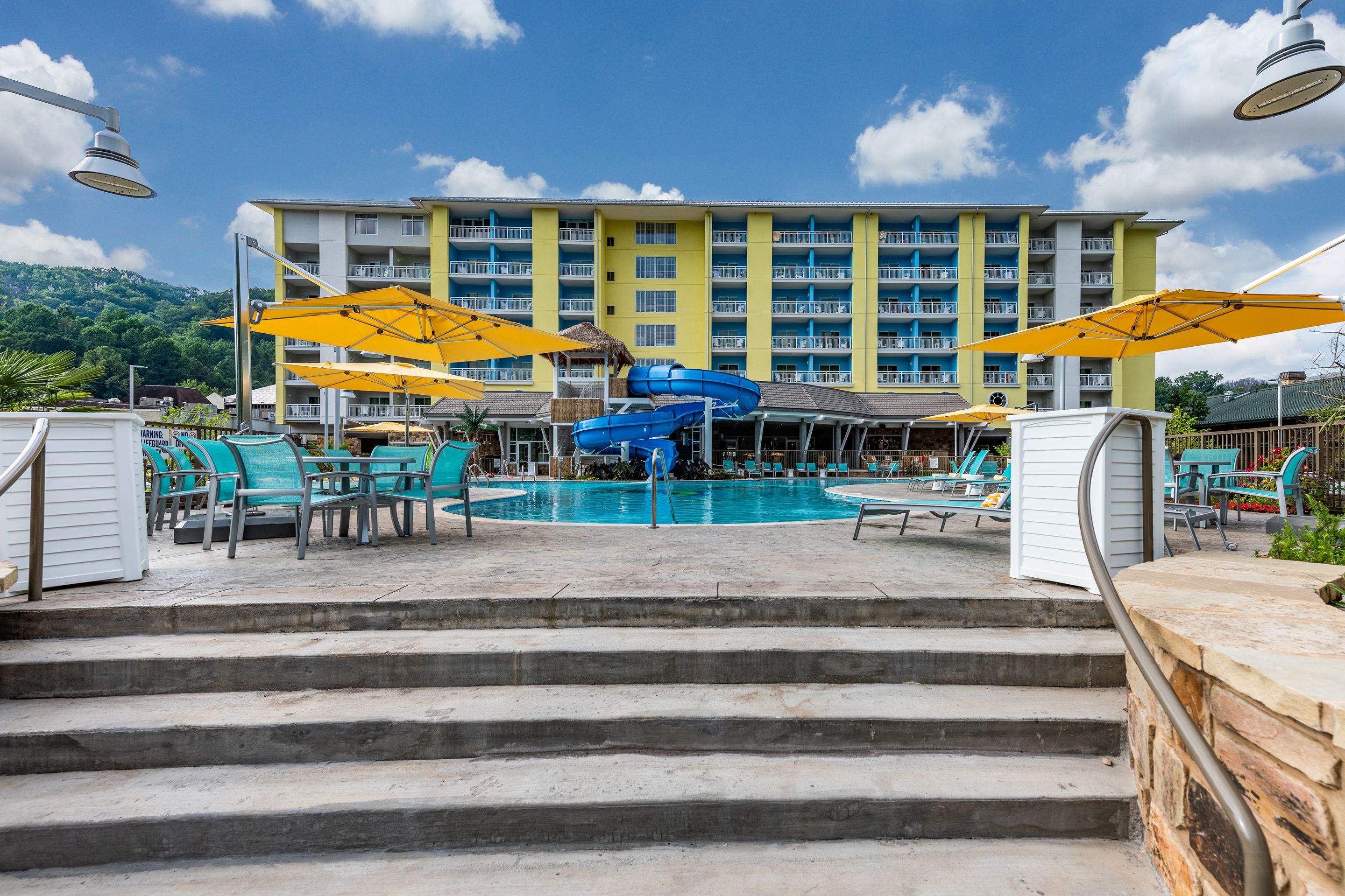 Indoor pool, 2 outdoor pools, pool umbrellas, sun loungers