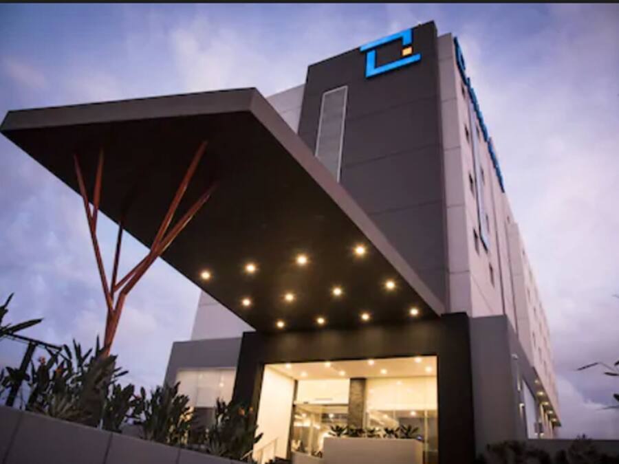 Façade de l’hébergement – soirée/nuit