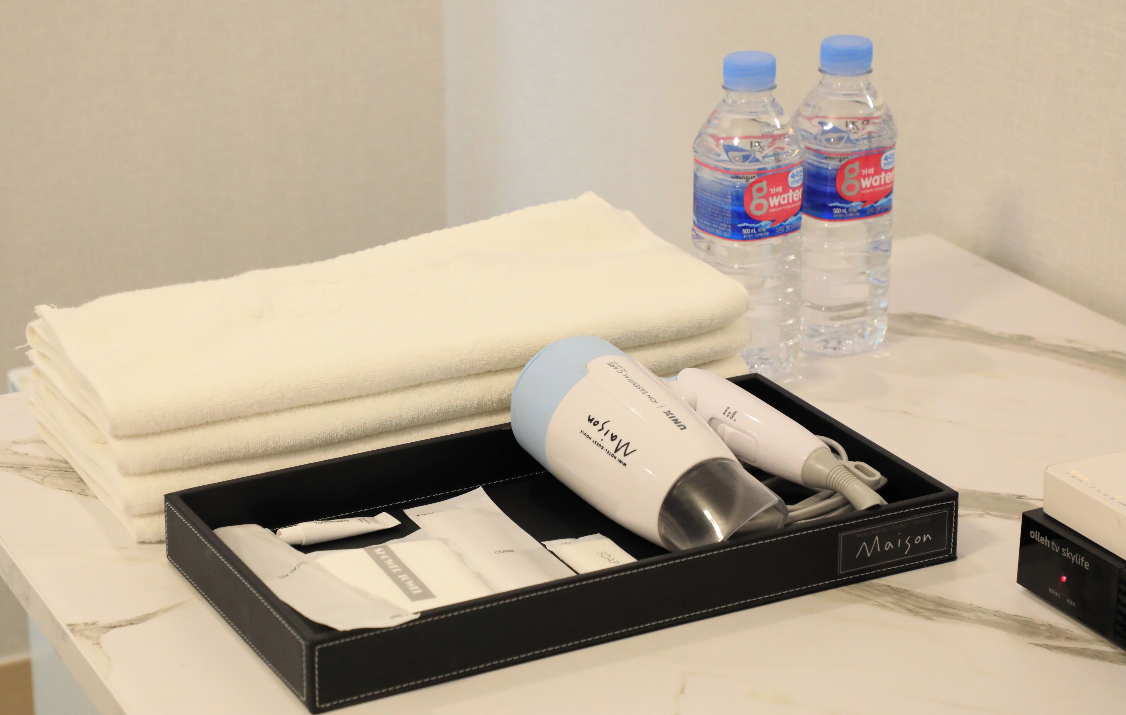 desk, blackout curtains, free wifi, bed sheets