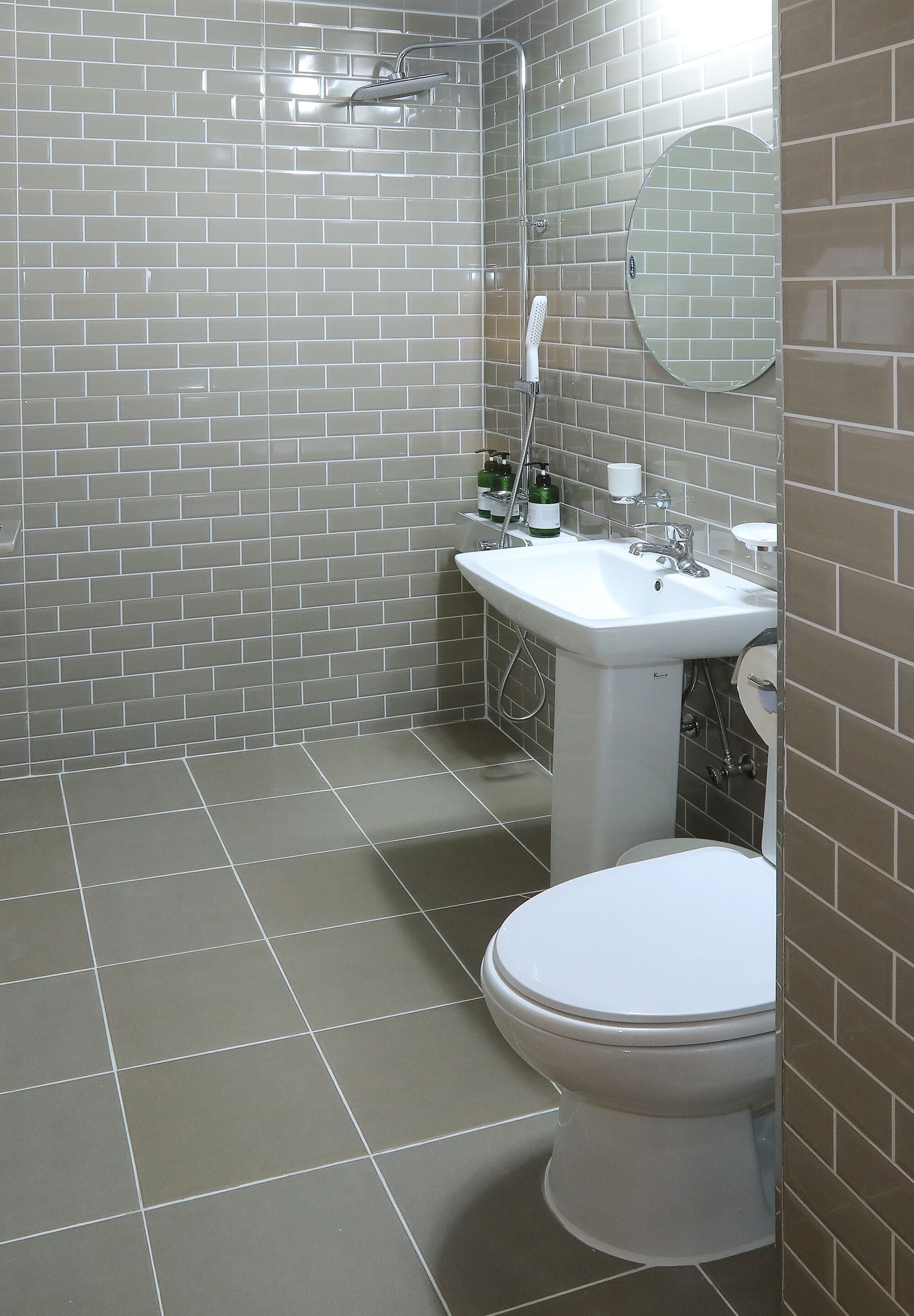 shower, free toiletries, hair dryer, bathrobes