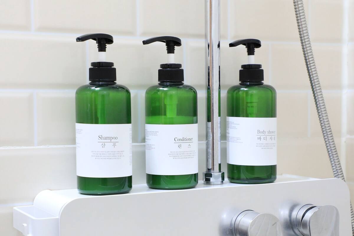 shower, free toiletries, hair dryer, bathrobes