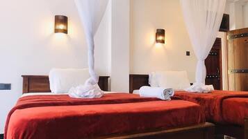 Individually decorated, individually furnished, desk, laptop workspace