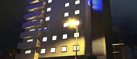 Front of property – evening/night