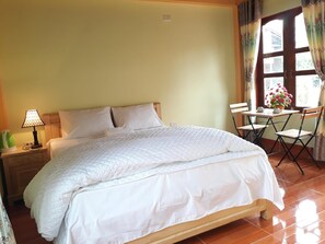 Double Room, Garden View | Desk, soundproofing, free WiFi, bed sheets - Tam Coc Rice Fields Homestay (Hoa Lu)