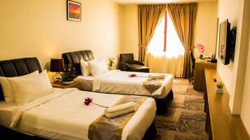 Camera Deluxe, 2 letti singoli | 1 camera, biancheria da letto di alta qualità, copriletto in piuma