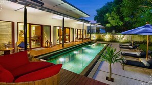 Villa Familiale, 2 chambres, piscine privée | Vue de la chambre