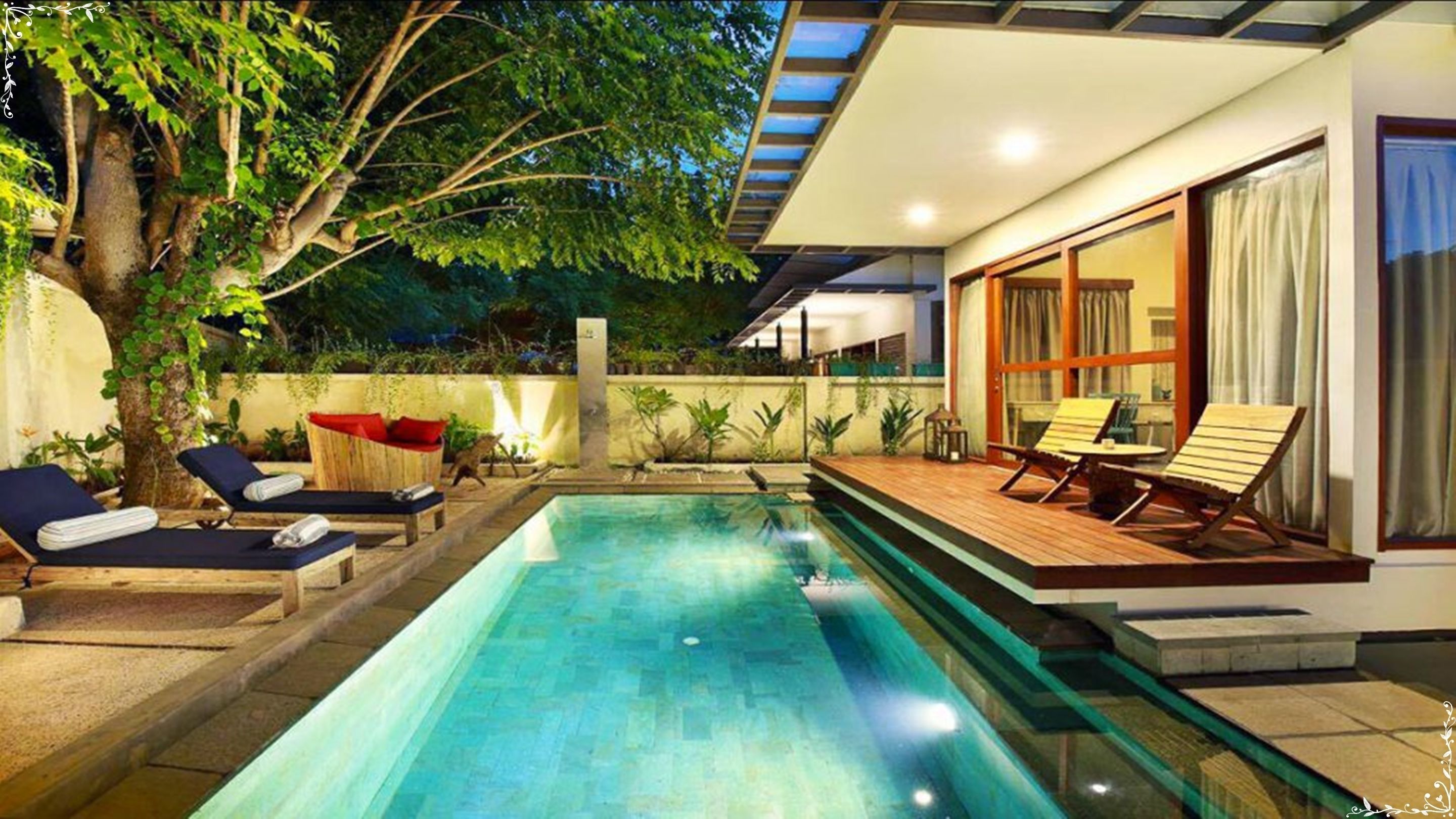 别墅, 1 间卧室, 私人游泳池 | 高档床上用品、迷你吧、客房内保险箱、遮光窗帘