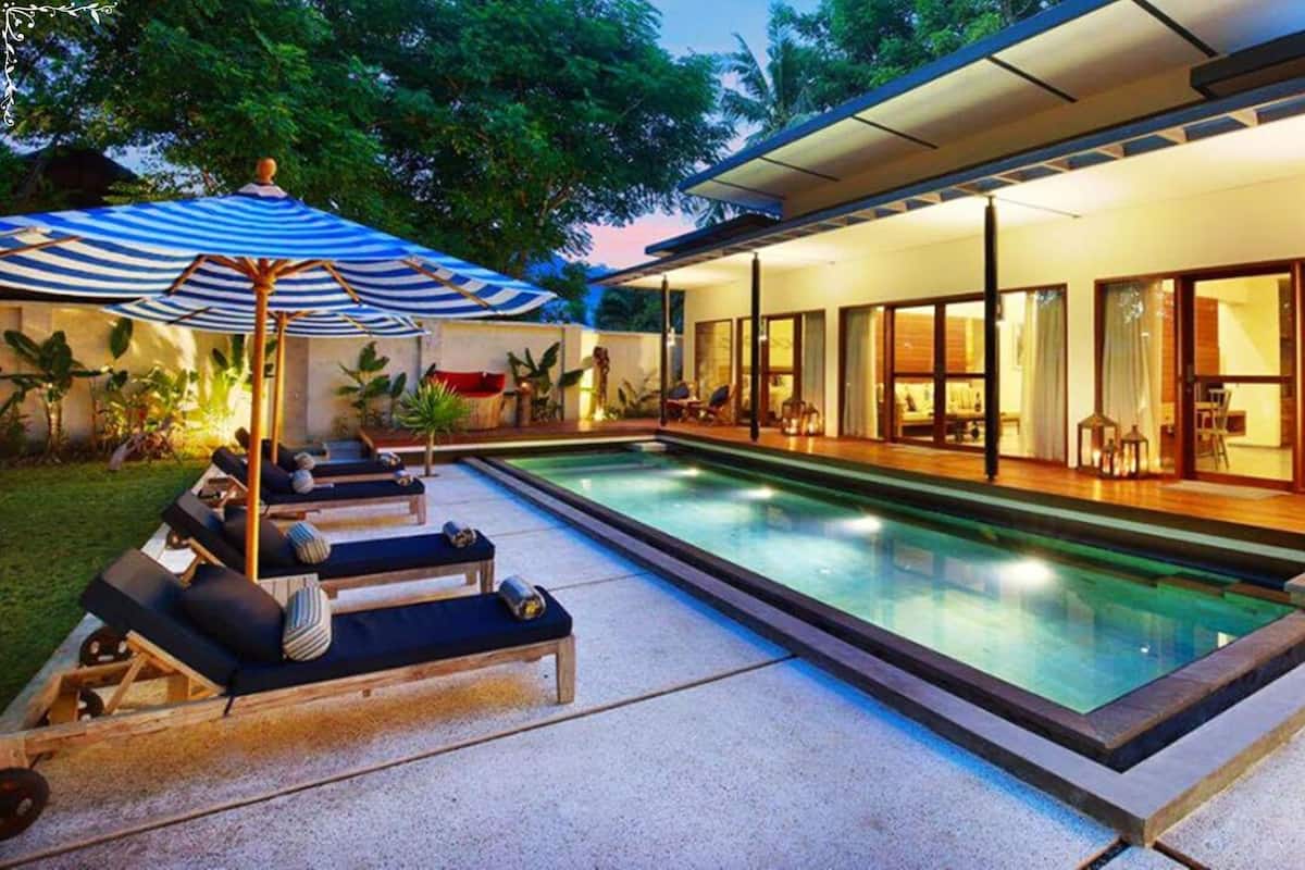 Family Villa, 2 Bedrooms, Private Pool | Premium bedding, minibar, in-room safe, blackout drapes