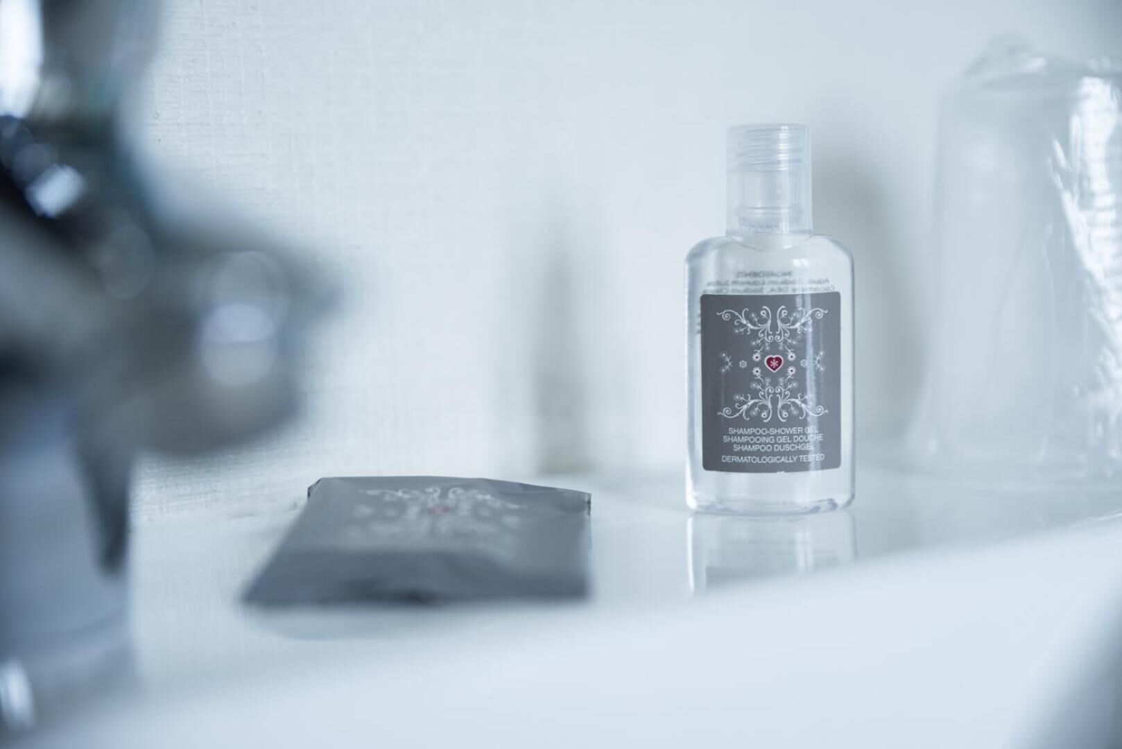 free toiletries, hair dryer, towels