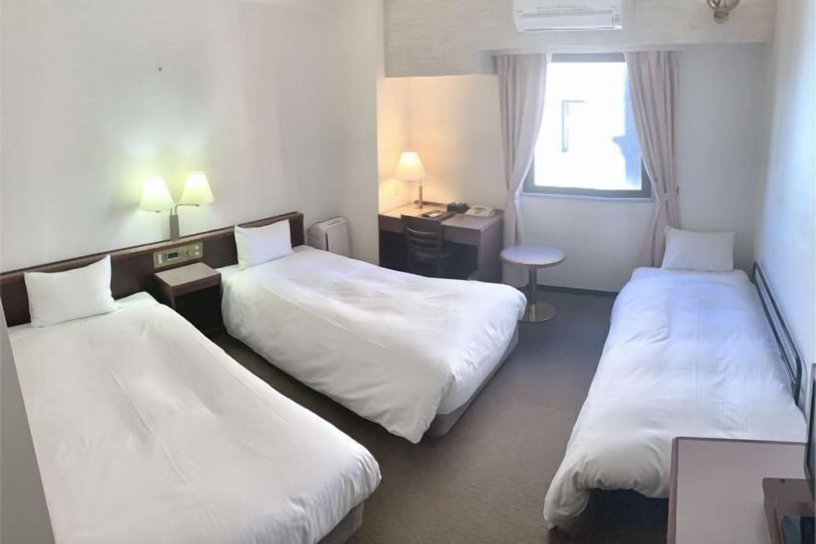 Desk, blackout curtains, iron/ironing board, free WiFi