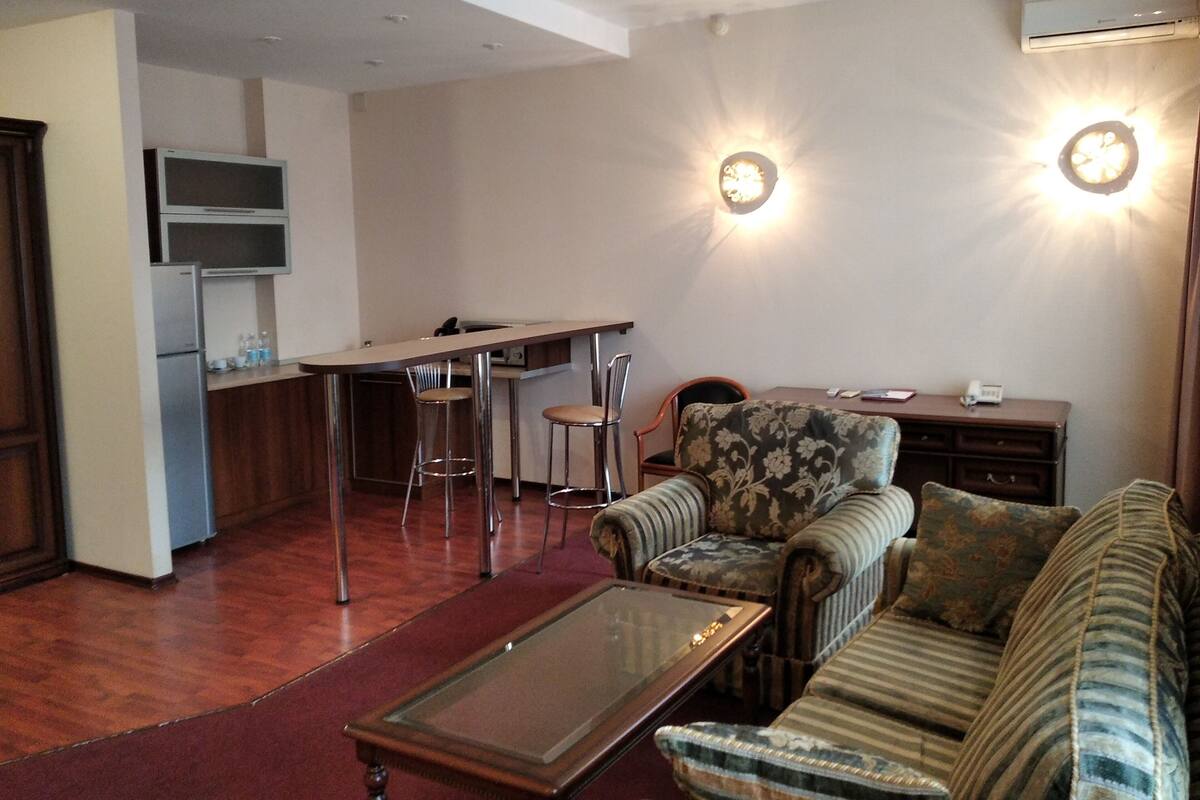 Apartment | 1 bilik tidur, peralatan tempat tidur premium, meja