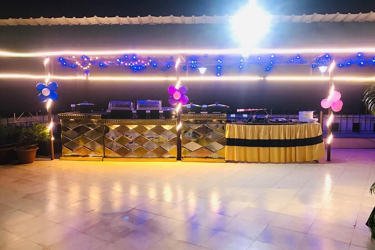 outdoor wedding area