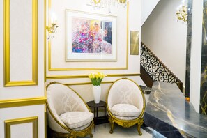 Sitteområde i lobbyen