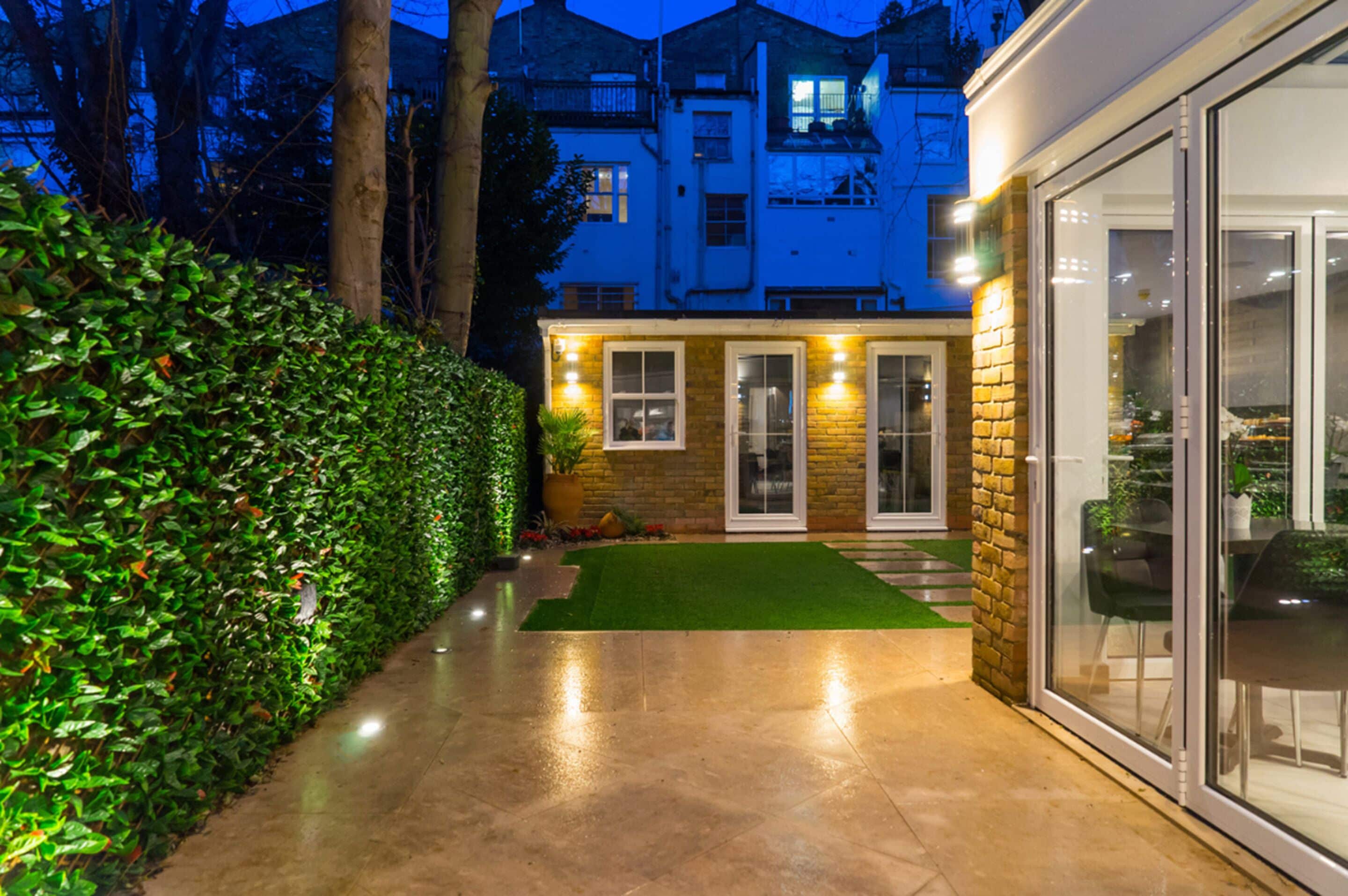 front of property – evening/night