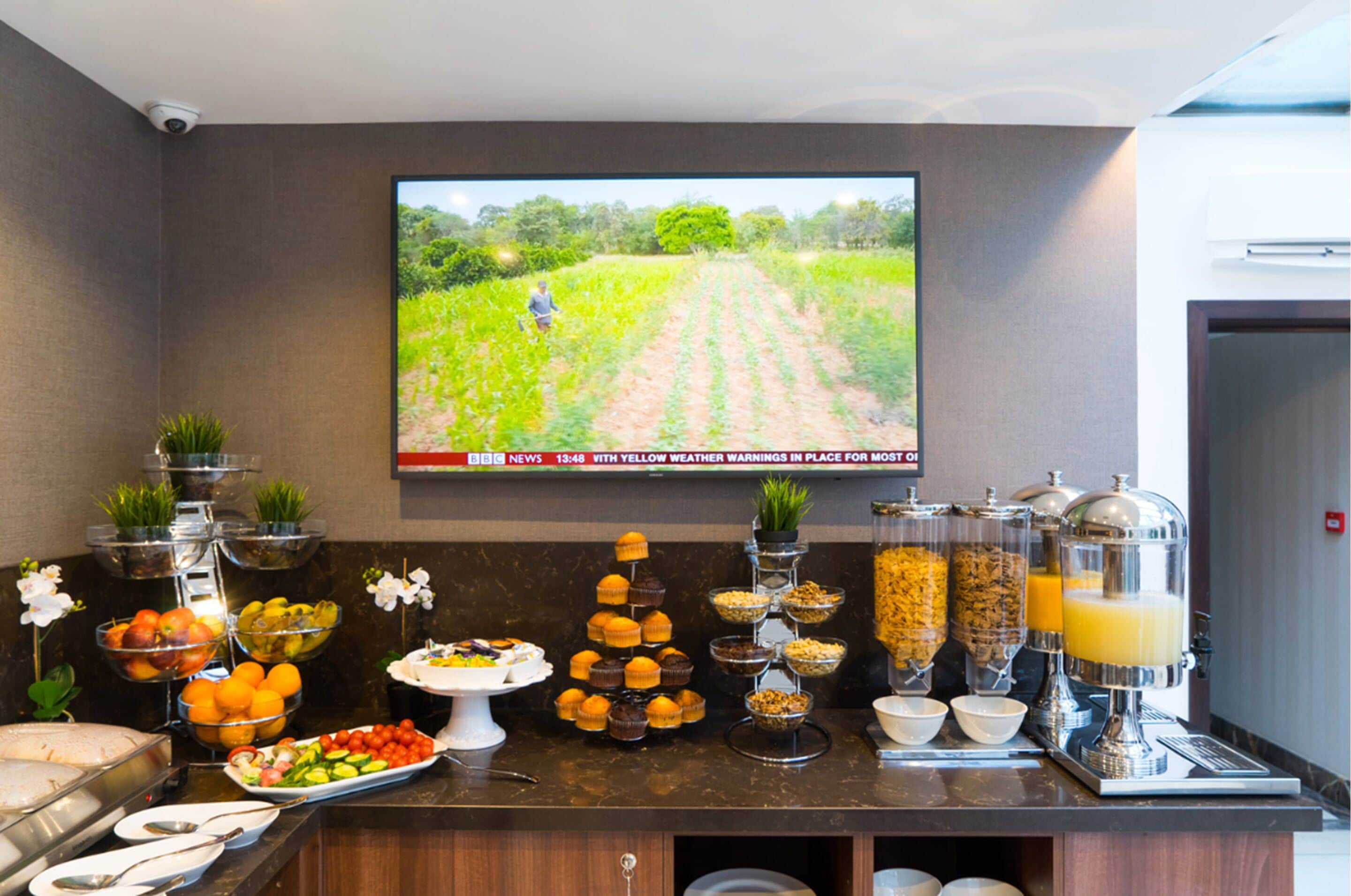 free daily buffet breakfast