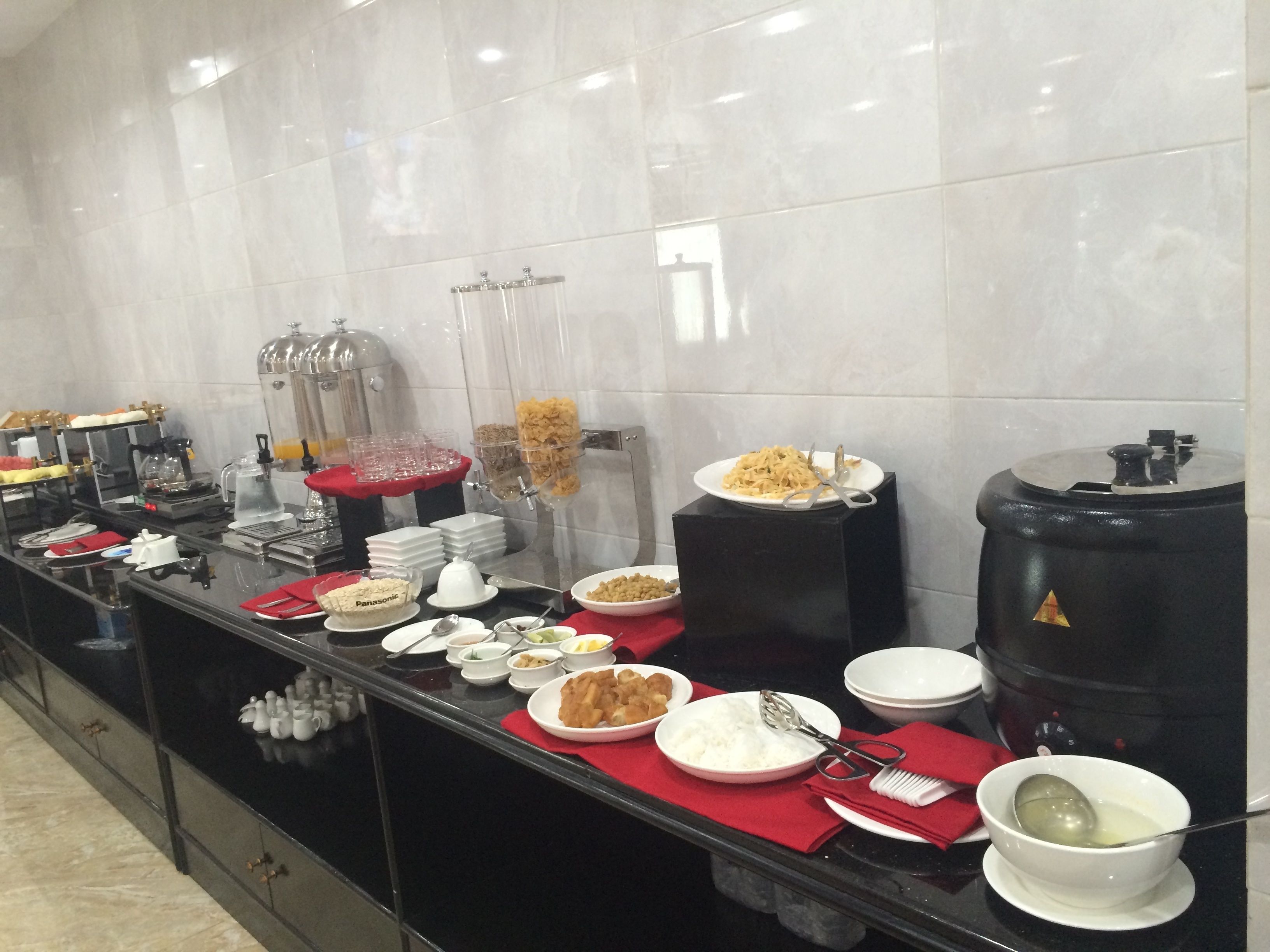 daily buffet breakfast (usd 3 per person)