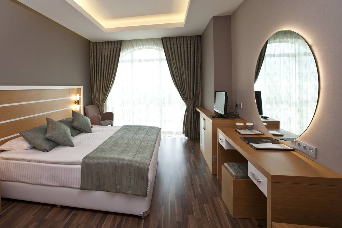 Standard Double or Twin Room | Minibar, in-room safe, desk, iron/ironing board (on request)