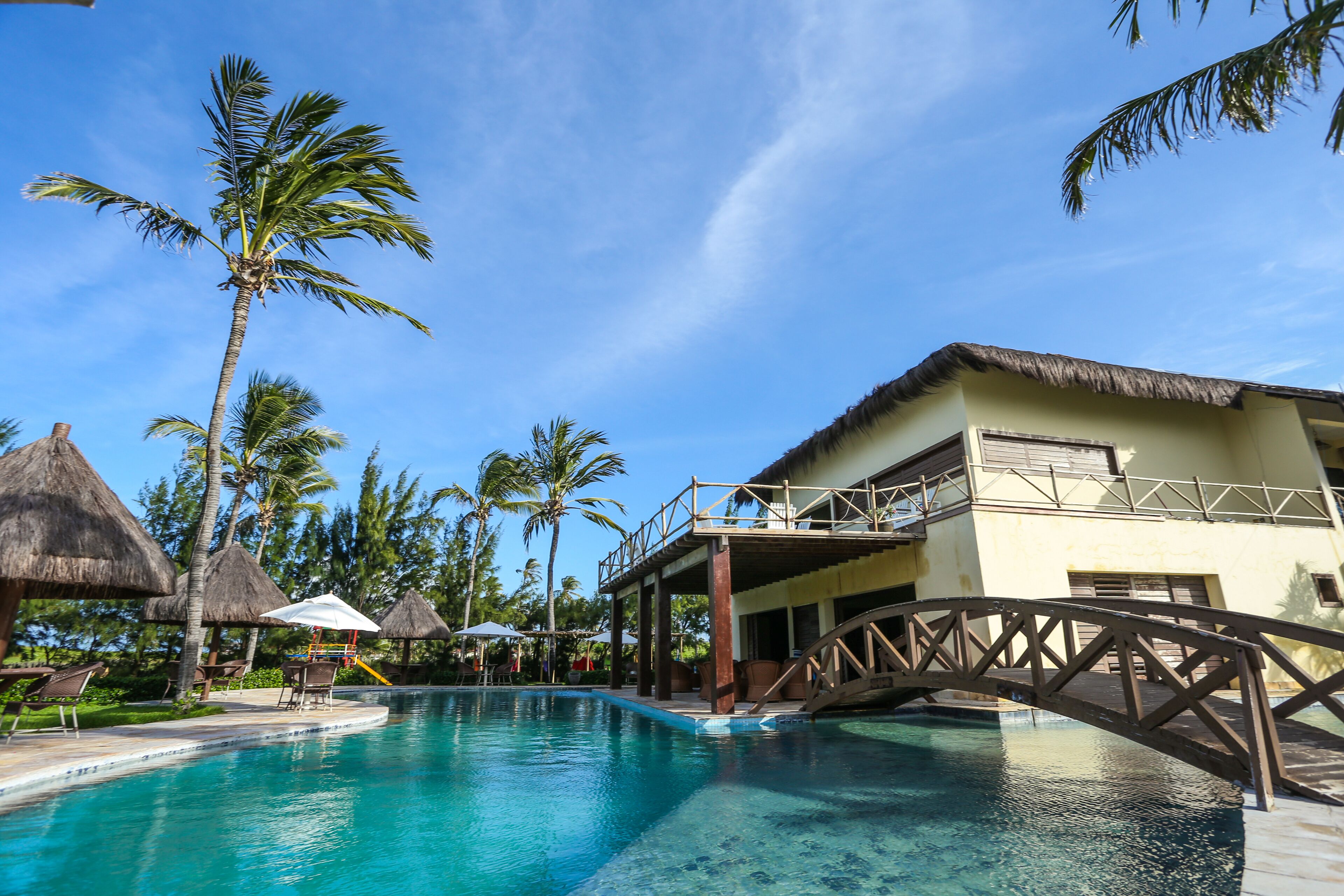 On the beach, sun loungers, beach umbrellas, beach towels