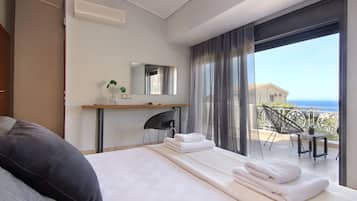 Deluxe villa | 1 slaapkamer, Italiaanse Frette-lakens, luxe beddengoed