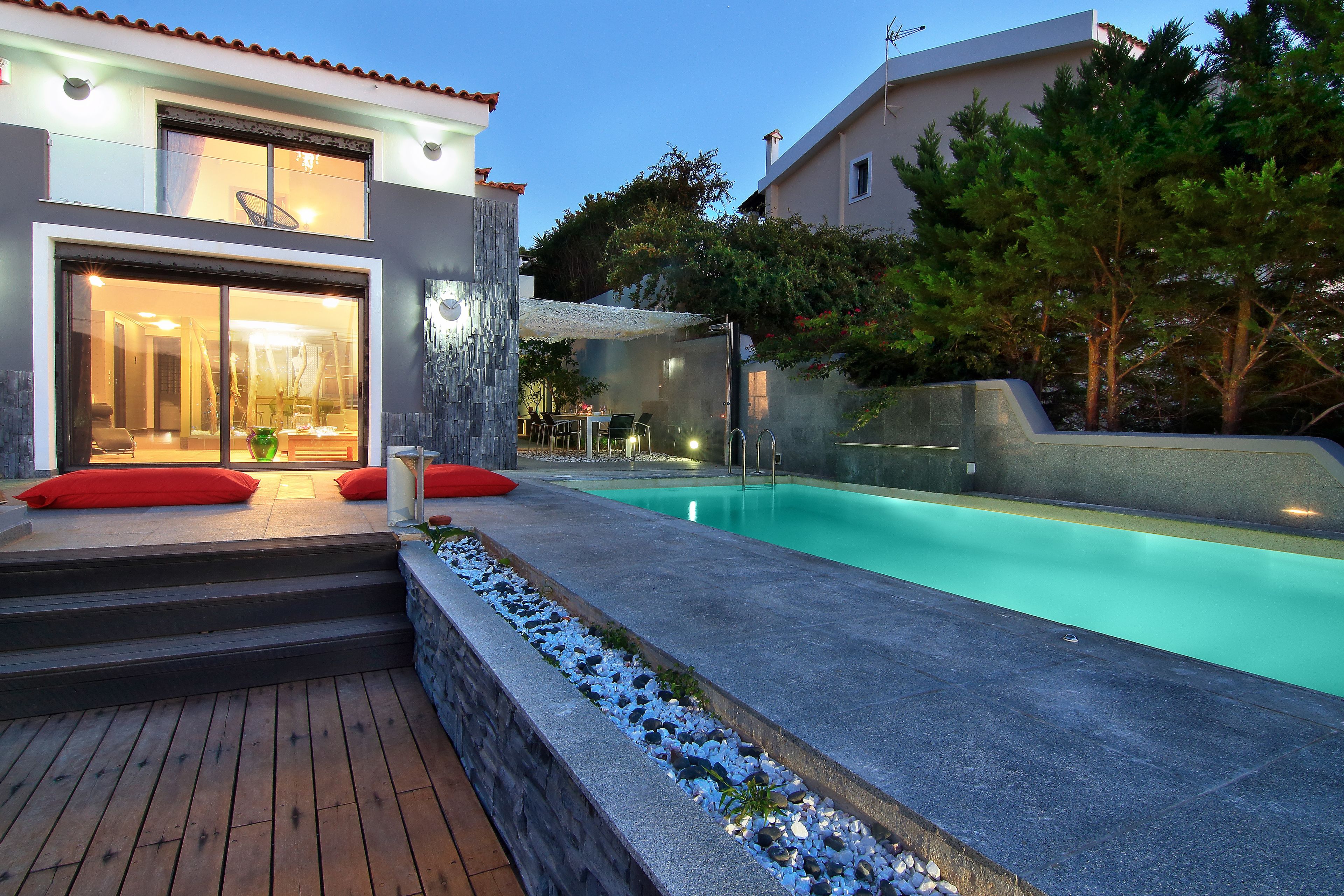 Façade de l’hébergement - soirée/nuit